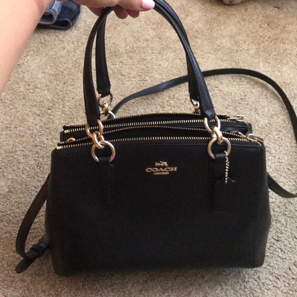 Black coach purse
